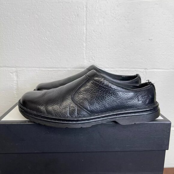 Dr. Martens Newbury Black Pebble Leather Casual Slip On Shoes‎ Men\'s 10 US/43 EU main image 4